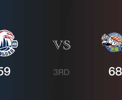 三节结束，新疆以68-59领先青岛，阿不都沙拉木16分5篮板2助攻